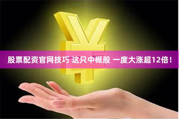 股票配资官网技巧 这只中概股 一度大涨超12倍！