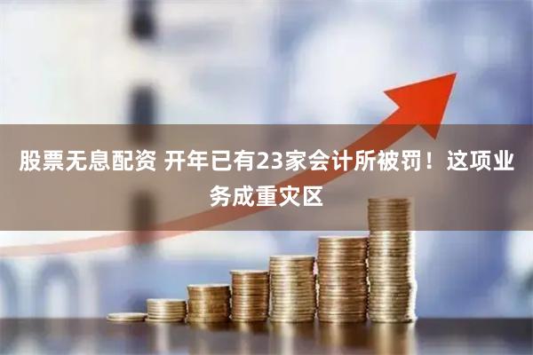 股票无息配资 开年已有23家会计所被罚！这项业务成重灾区