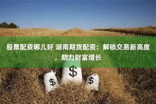 股票配资哪儿好 湖南期货配资：解锁交易新高度，助力财富增长